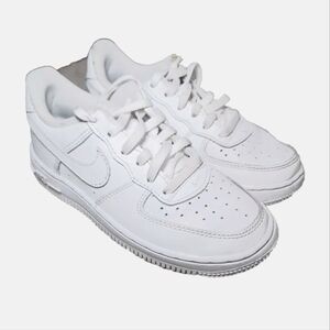 Nike Air Force 1 Grade School White Sneaker 12C